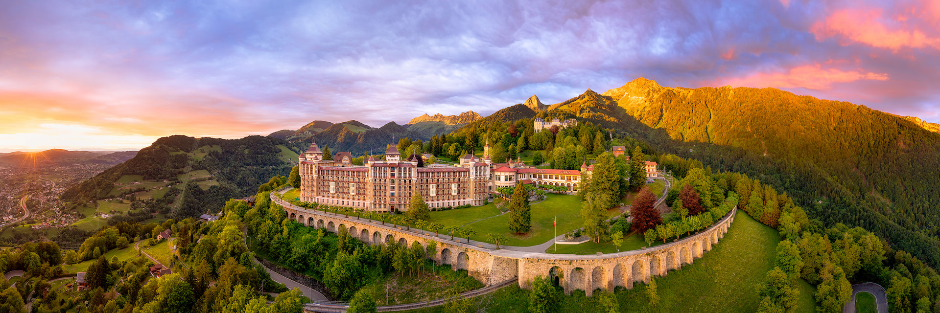 Caux Palace panorama