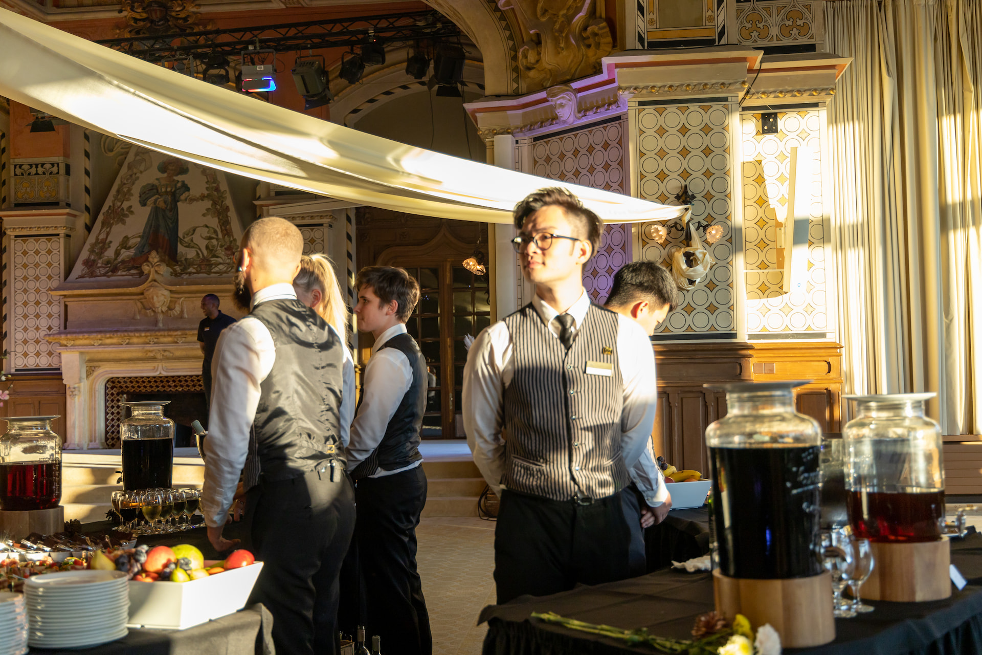 Hotel staff during an event