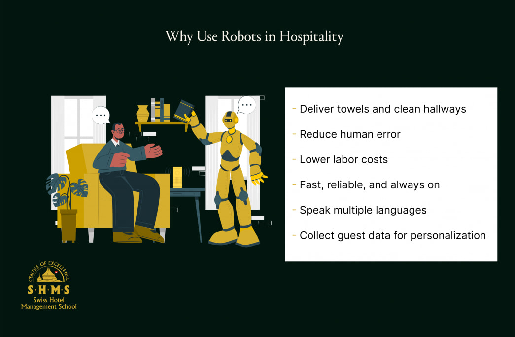 Benefits of robots in hospitality industry