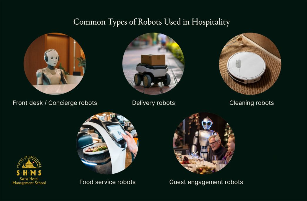 Types of robots used in hospitality